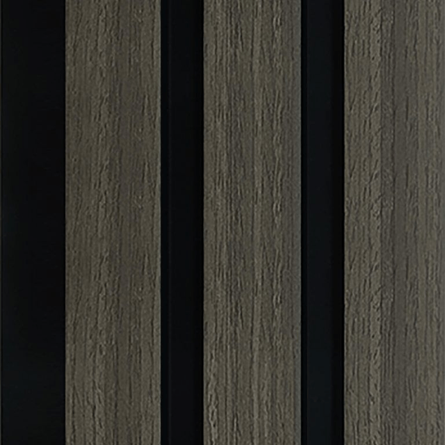 DCD Slat Wall Cladding Panel (233mm) – Grey Oak 3D Timber-Effect