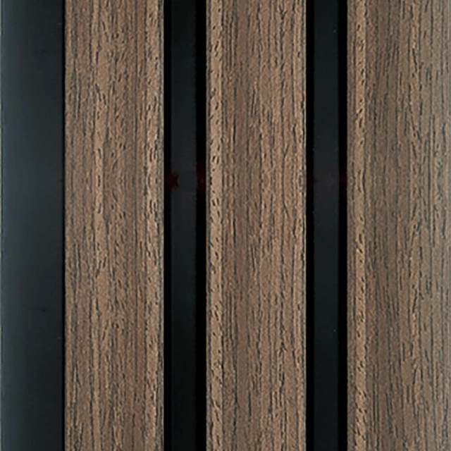 DCD Slat Wall Cladding Panel (233mm) – Walnut 3D Timber-Effect