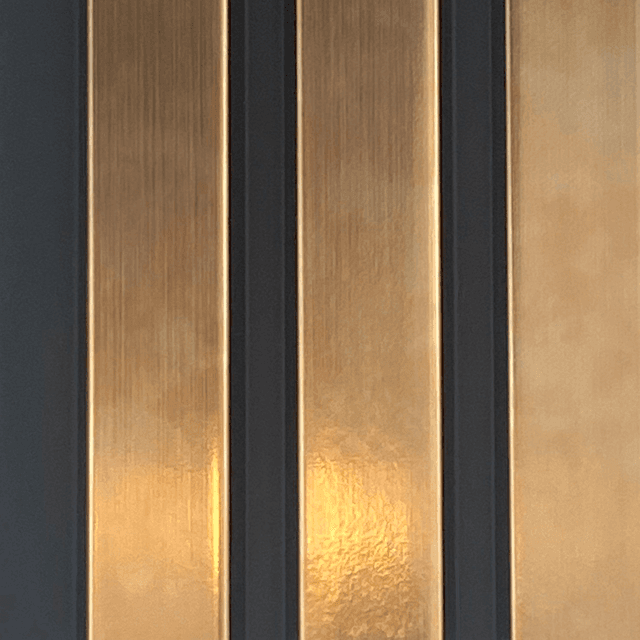 Sulcado Slat Wall Cladding Panel (122mm) – Rose Gold (Large) 3D Timber-Effect