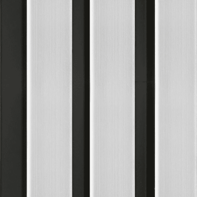 DCD Slat Wall Cladding Panel (233mm) – Silver 3D Timber-Effect
