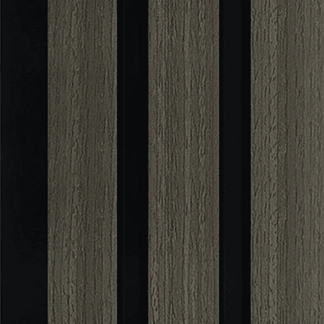 DCD Slat Wall Cladding Panel (233mm) – Grey Oak 3D Timber-Effect